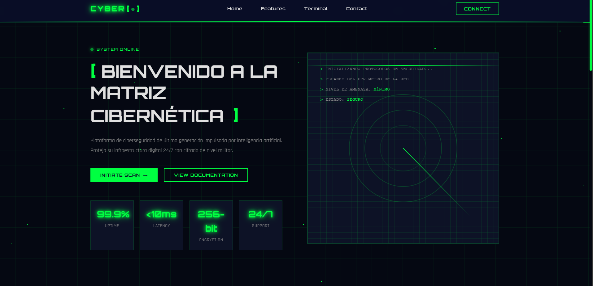 Cyberpunk Features UI