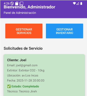App Móvil – Extintores Romero