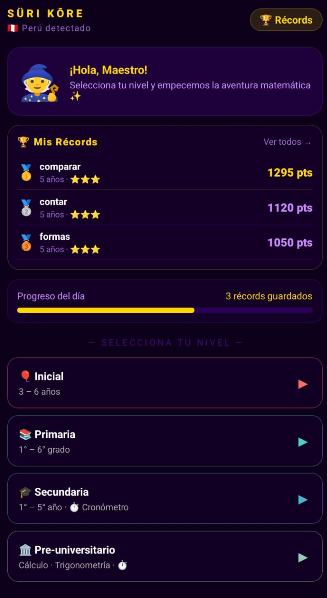 SÜRI KŌRE – App Educativa de Matemáticas