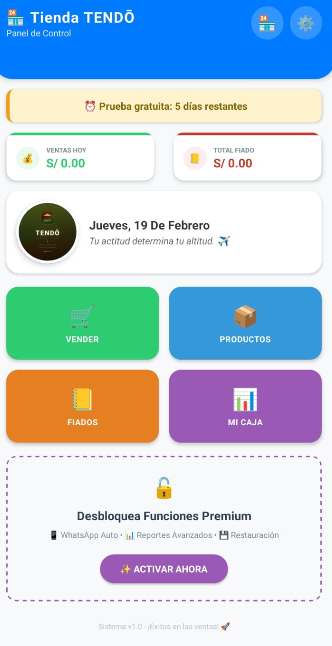 TENDŌ – Sistema de Gestión para Bodegas y Pequeños Negocios